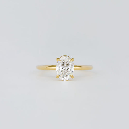 2 CT Emerald Pave Moissanite Engagement Ring