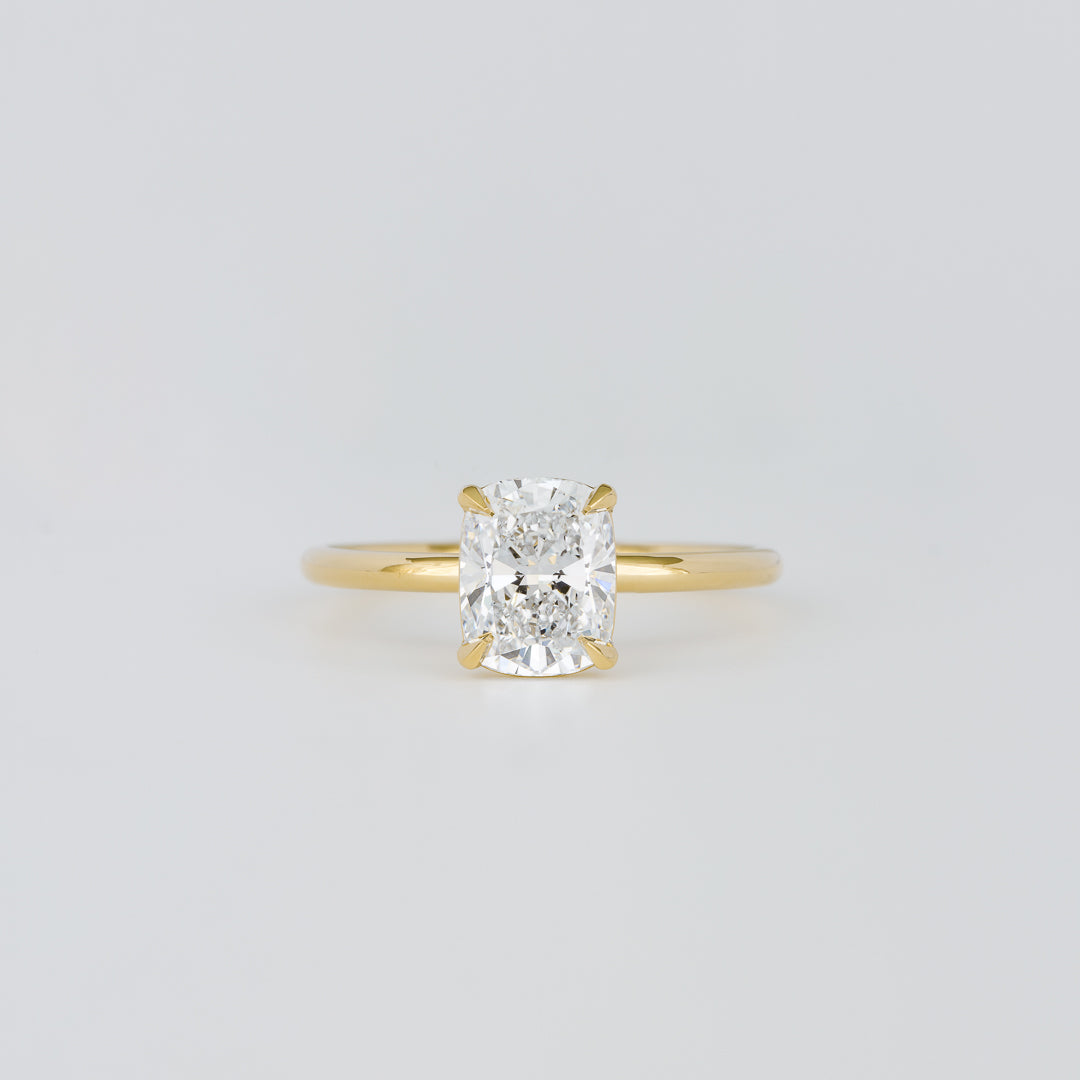 2 CT Emerald Pave Moissanite Engagement Ring