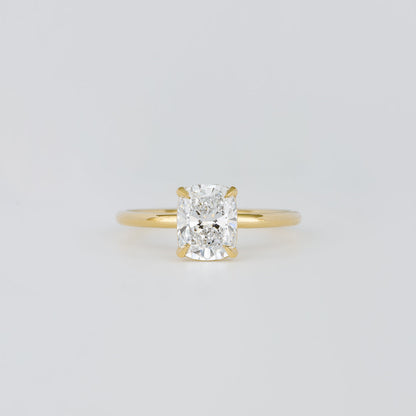 2 CT Emerald Pave Moissanite Engagement Ring