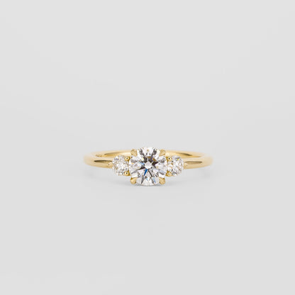 2 CT Emerald Pave Moissanite Engagement Ring