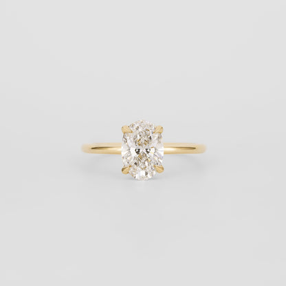 2 CT Emerald Pave Moissanite Engagement Ring
