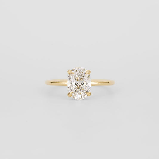 2 CT Emerald Pave Moissanite Engagement Ring