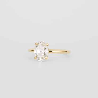 2 CT Emerald Pave Moissanite Engagement Ring