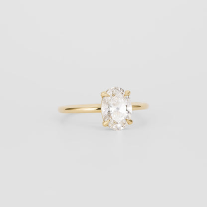 2 CT Emerald Pave Moissanite Engagement Ring