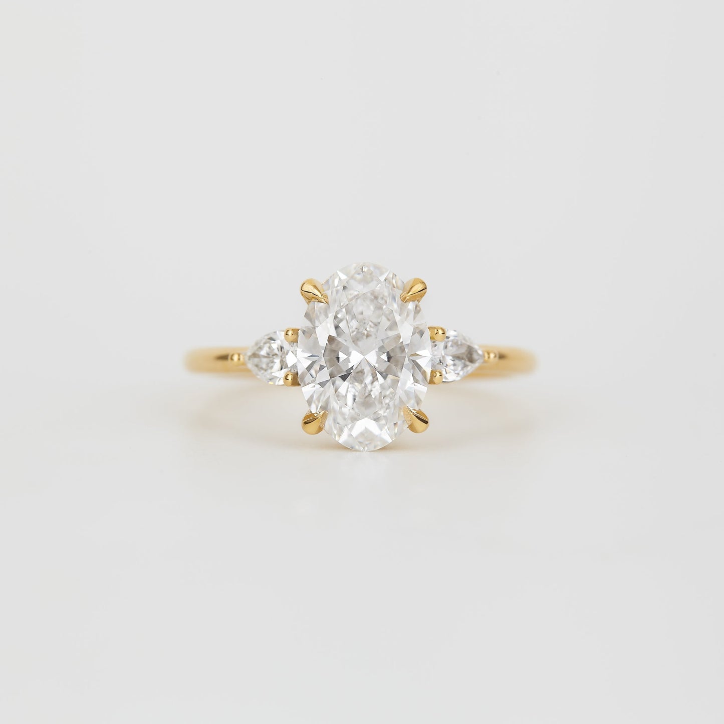 2 CT Emerald Pave Moissanite Engagement Ring