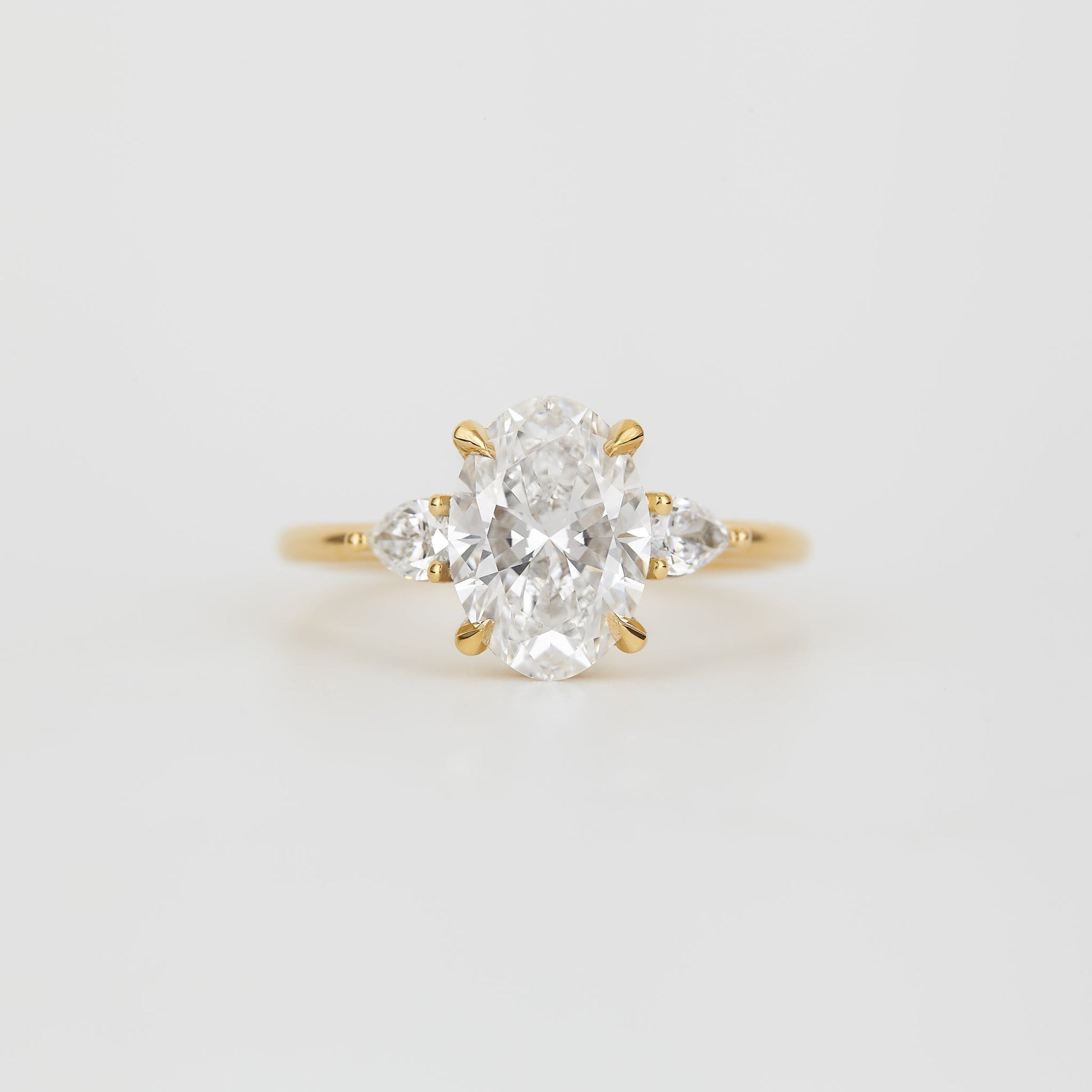 2 CT Emerald Pave Moissanite Engagement Ring