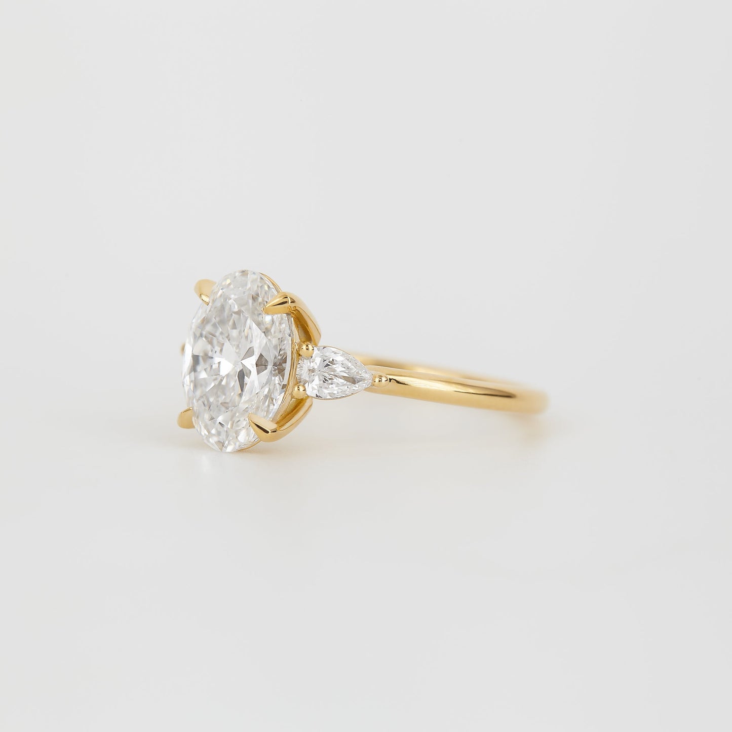 2 CT Emerald Pave Moissanite Engagement Ring