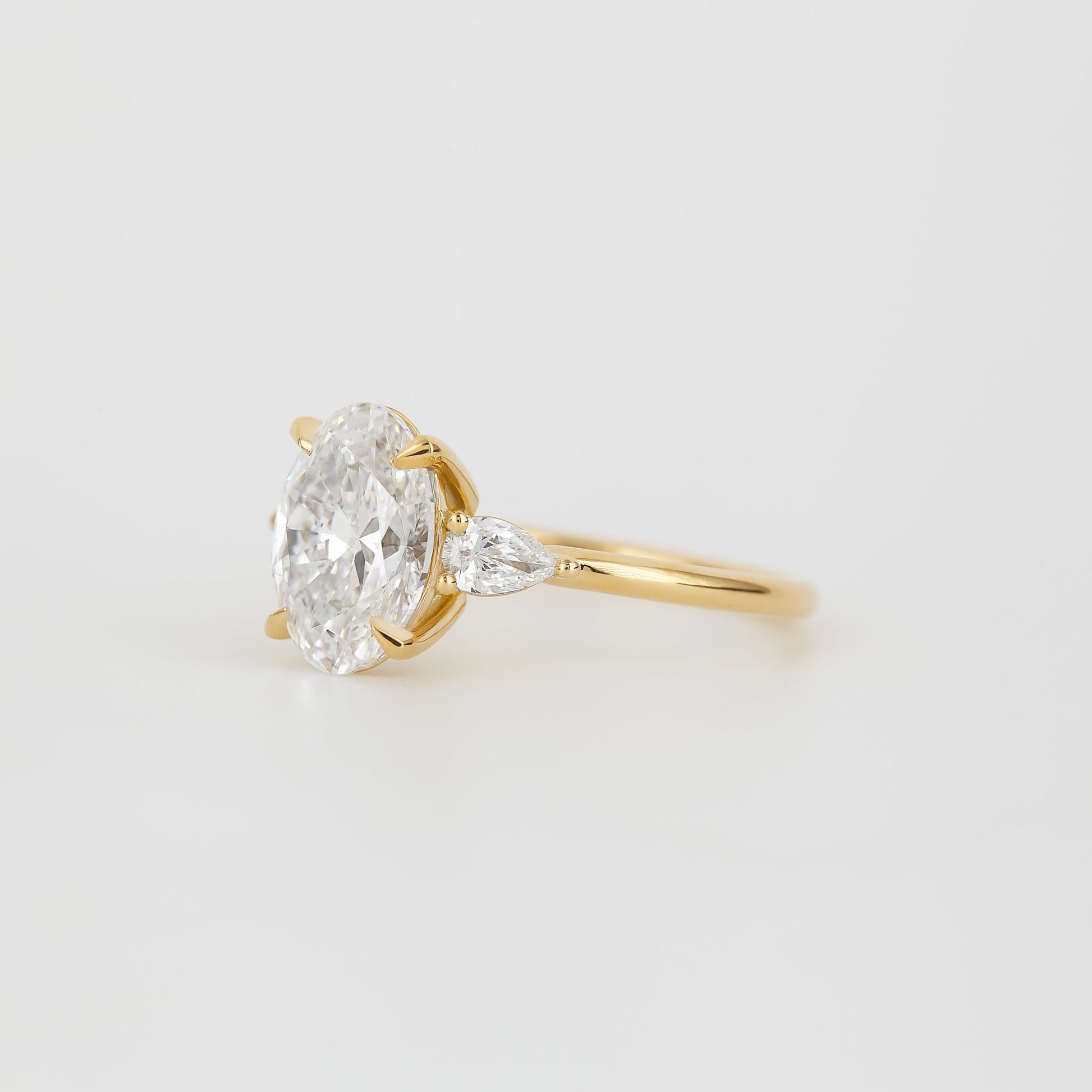 2 CT Emerald Pave Moissanite Engagement Ring