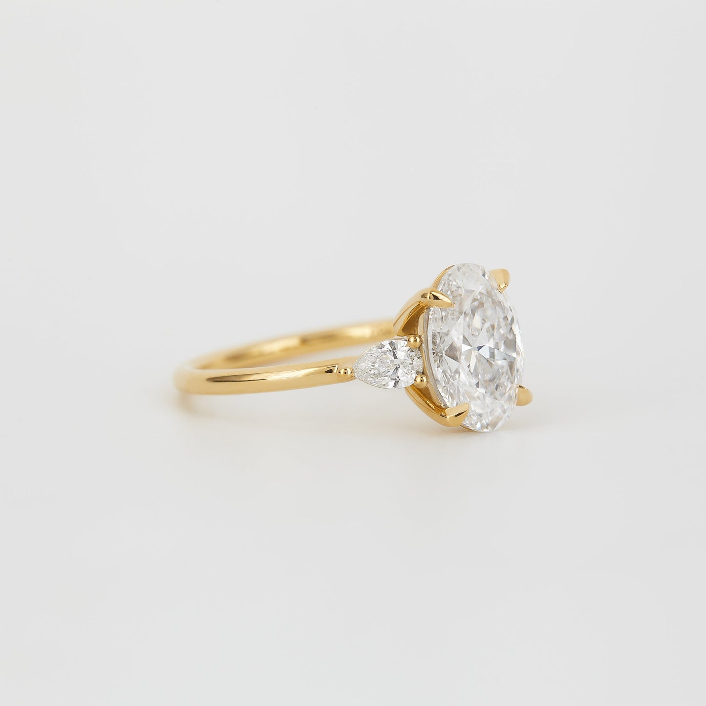 2 CT Emerald Pave Moissanite Engagement Ring