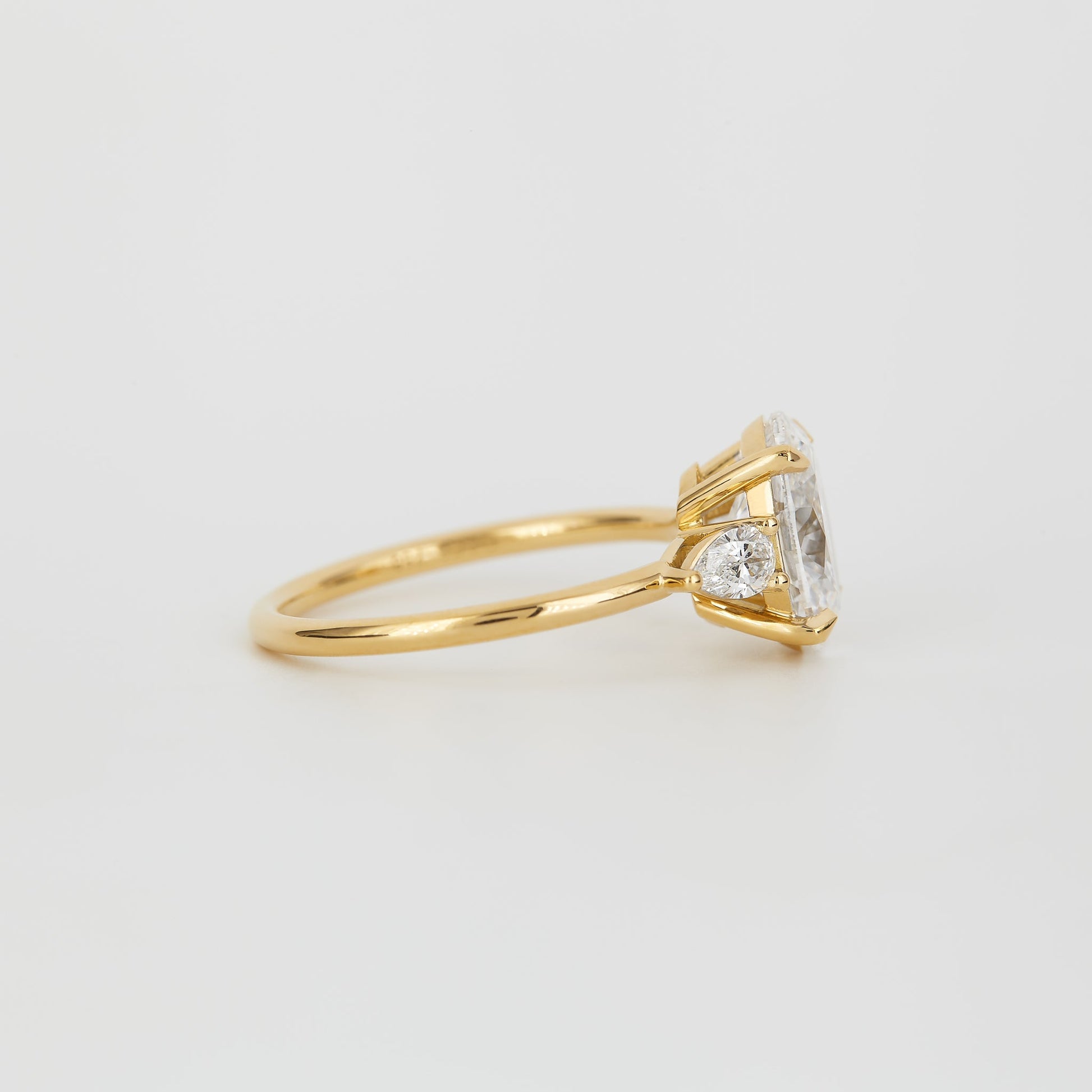 2 CT Emerald Pave Moissanite Engagement Ring