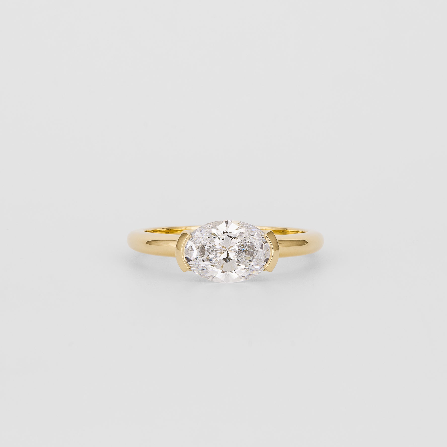 2 CT Emerald Pave Moissanite Engagement Ring