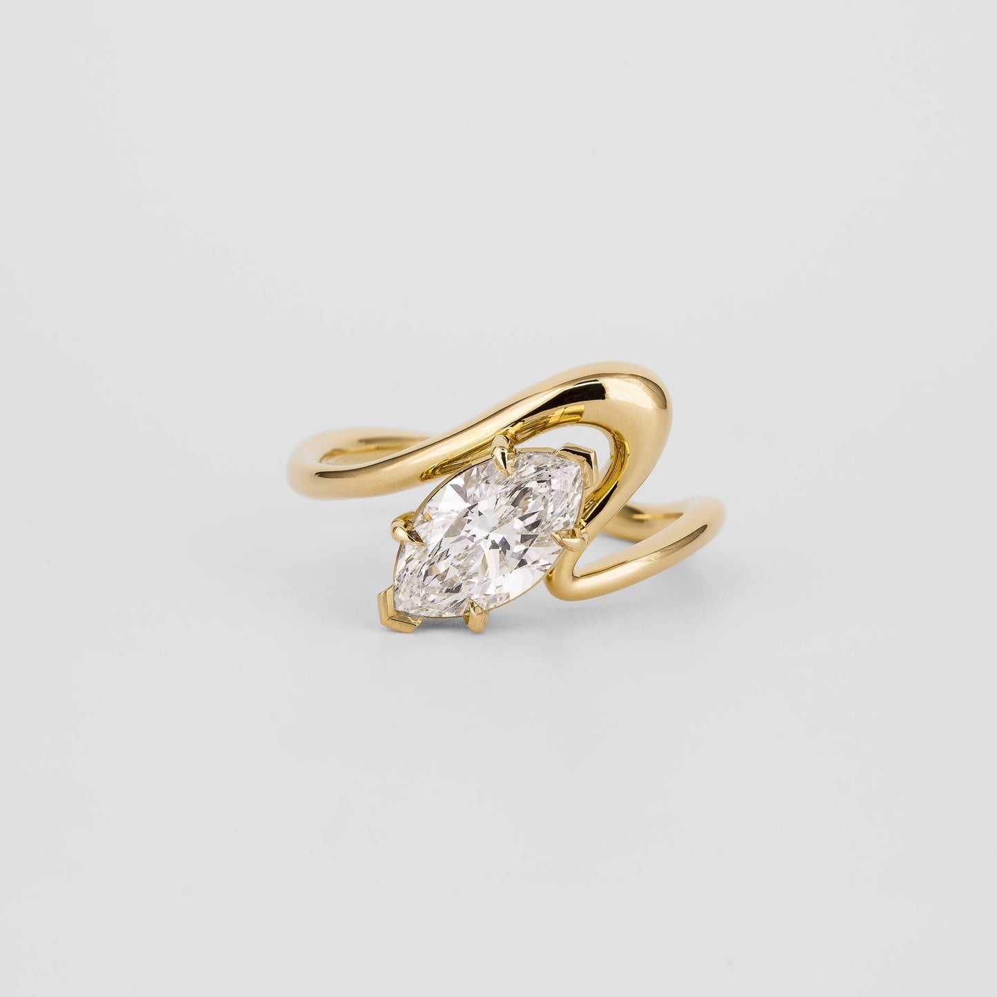 2 CT Emerald Pave Moissanite Engagement Ring