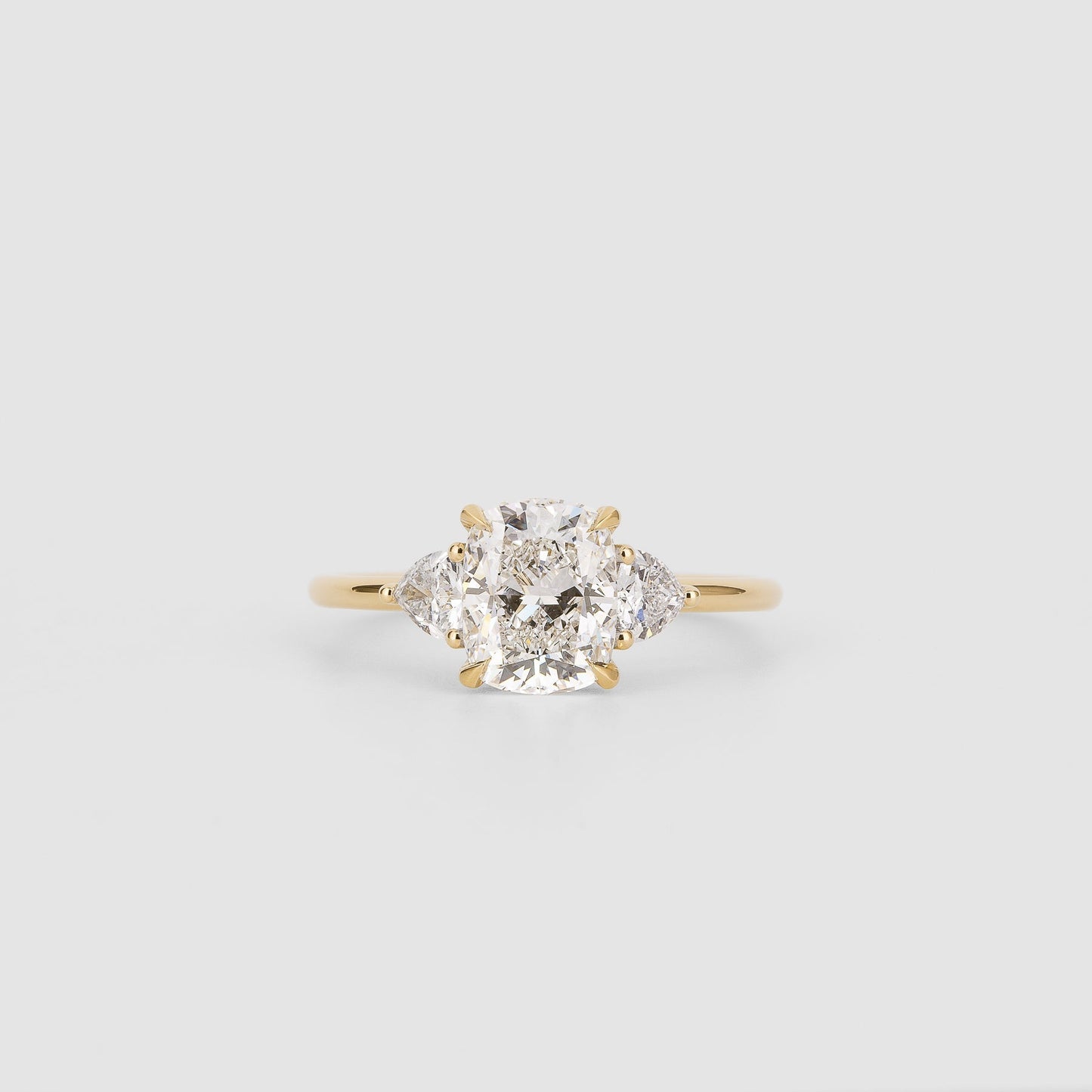 2 CT Emerald Pave Moissanite Engagement Ring
