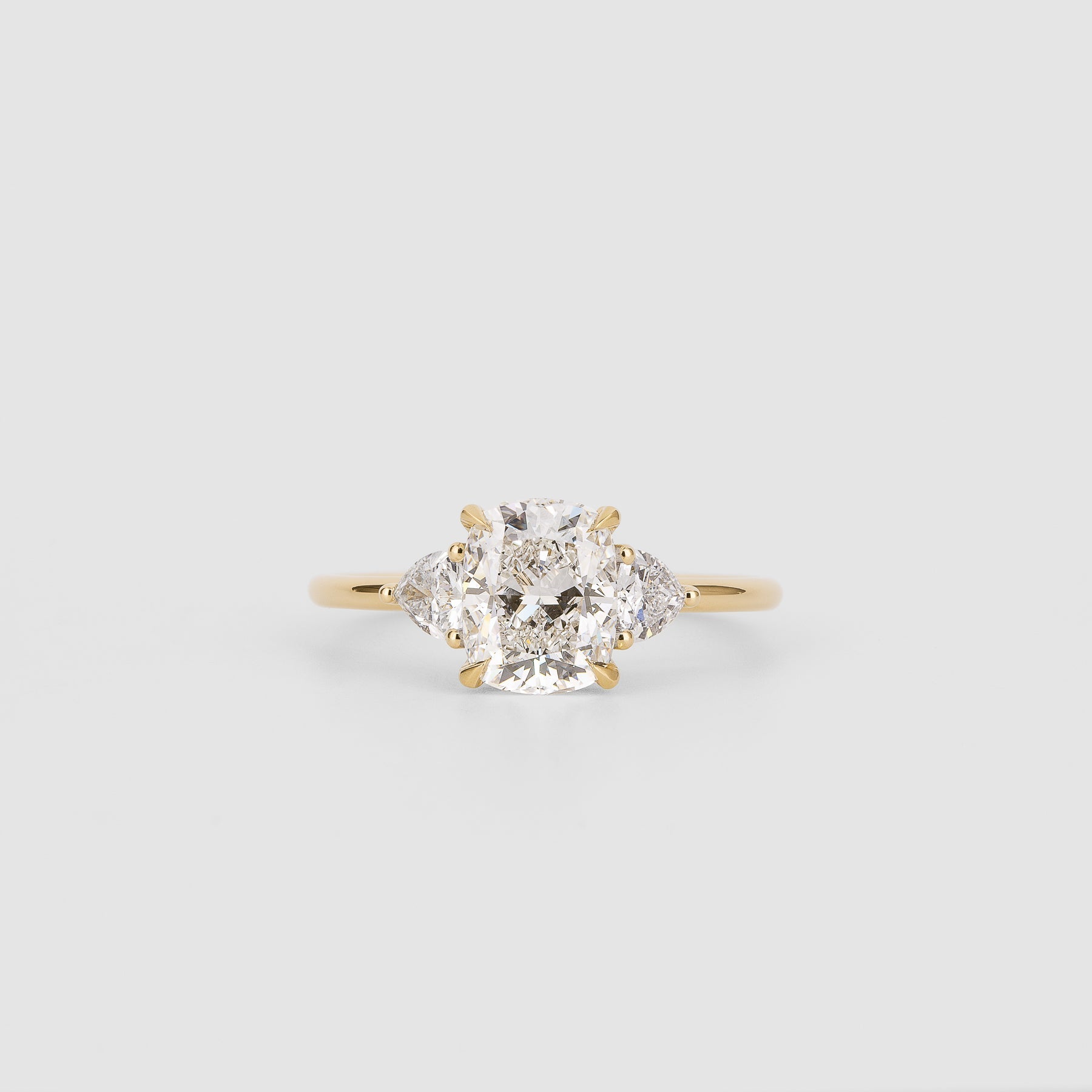 2 CT Emerald Pave Moissanite Engagement Ring