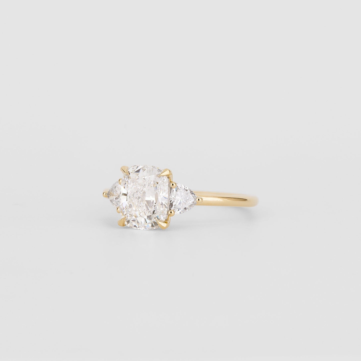 2 CT Emerald Pave Moissanite Engagement Ring