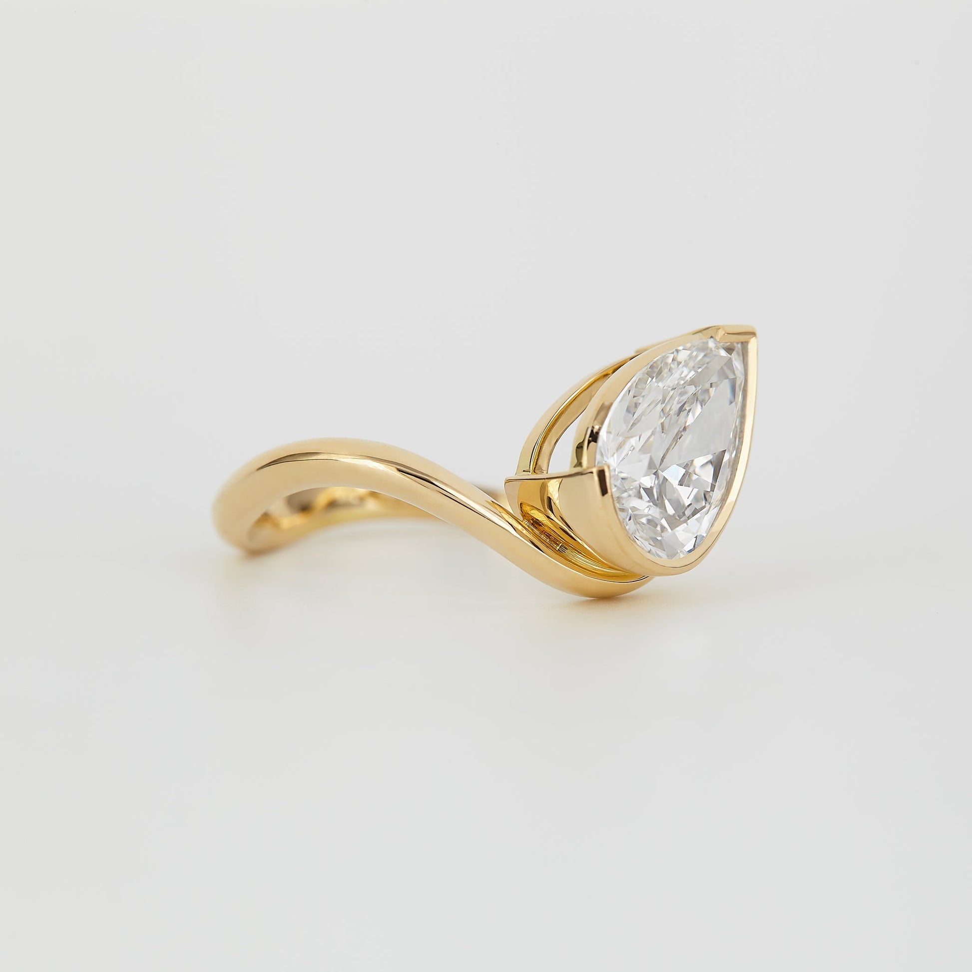 2 CT Emerald Pave Moissanite Engagement Ring