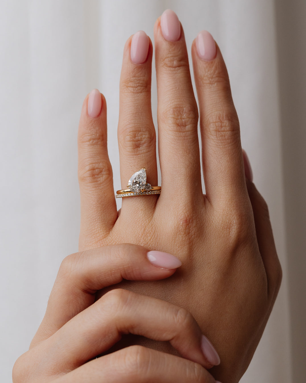 2 CT Emerald Pave Moissanite Engagement Ring