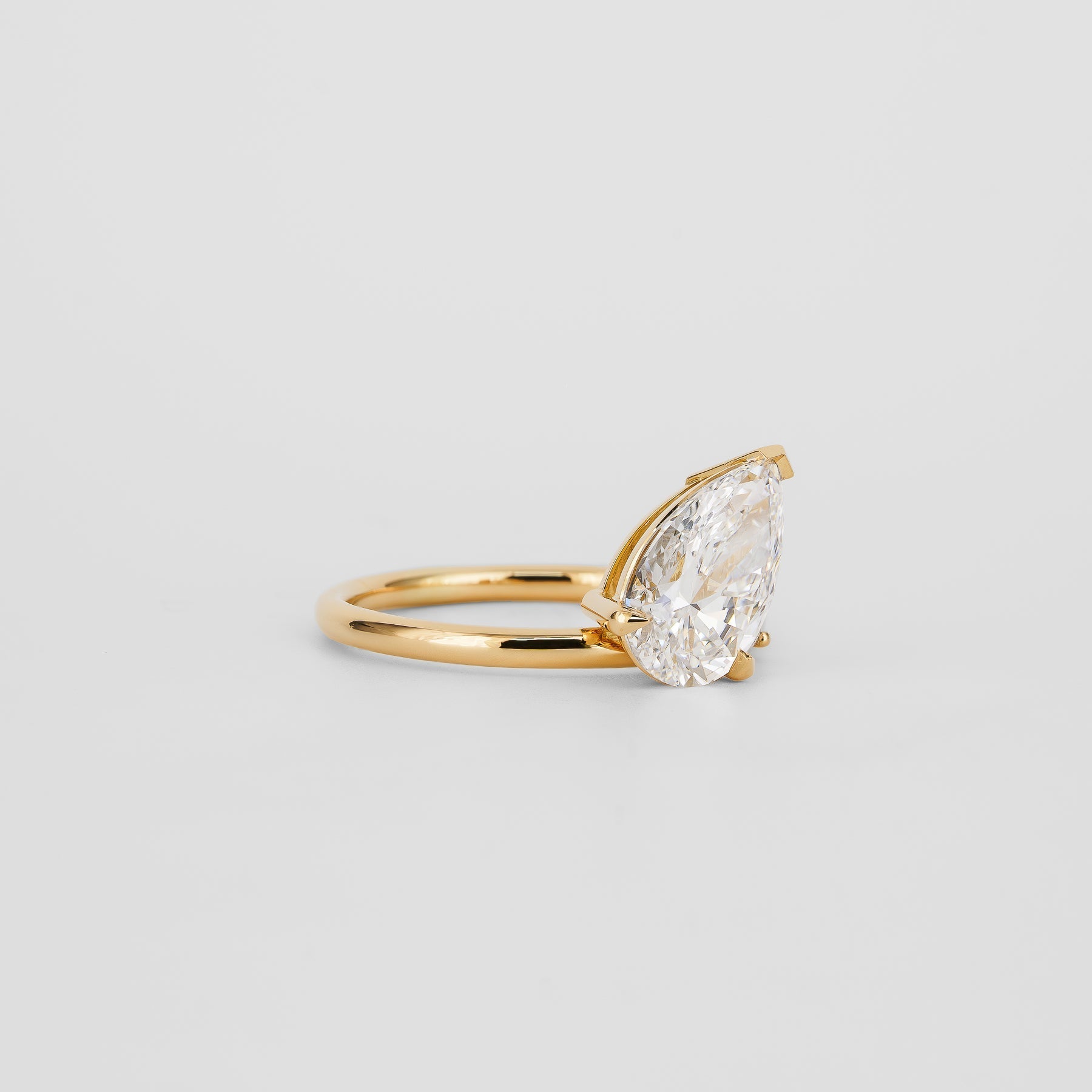 2 CT Emerald Pave Moissanite Engagement Ring