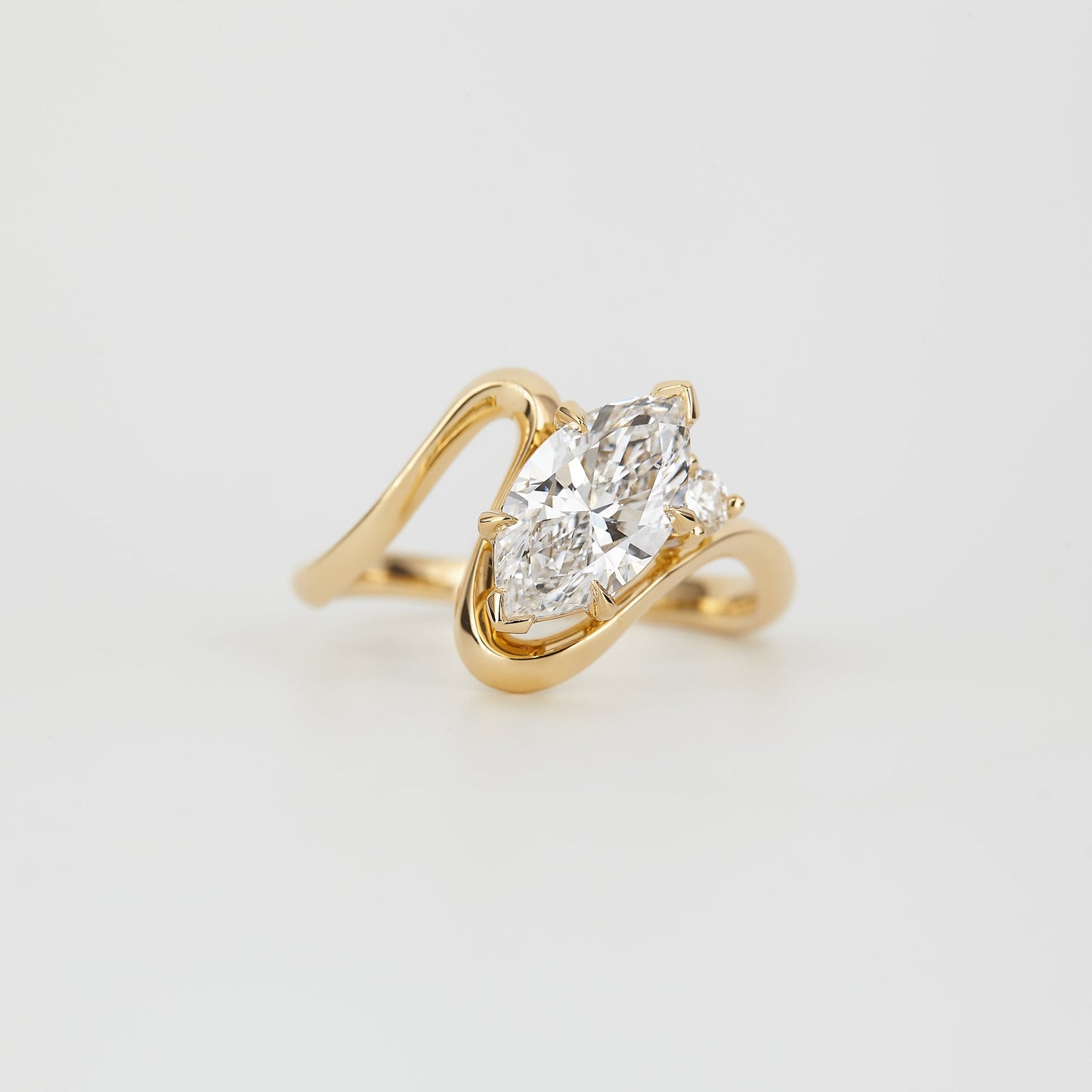 2 CT Emerald Pave Moissanite Engagement Ring