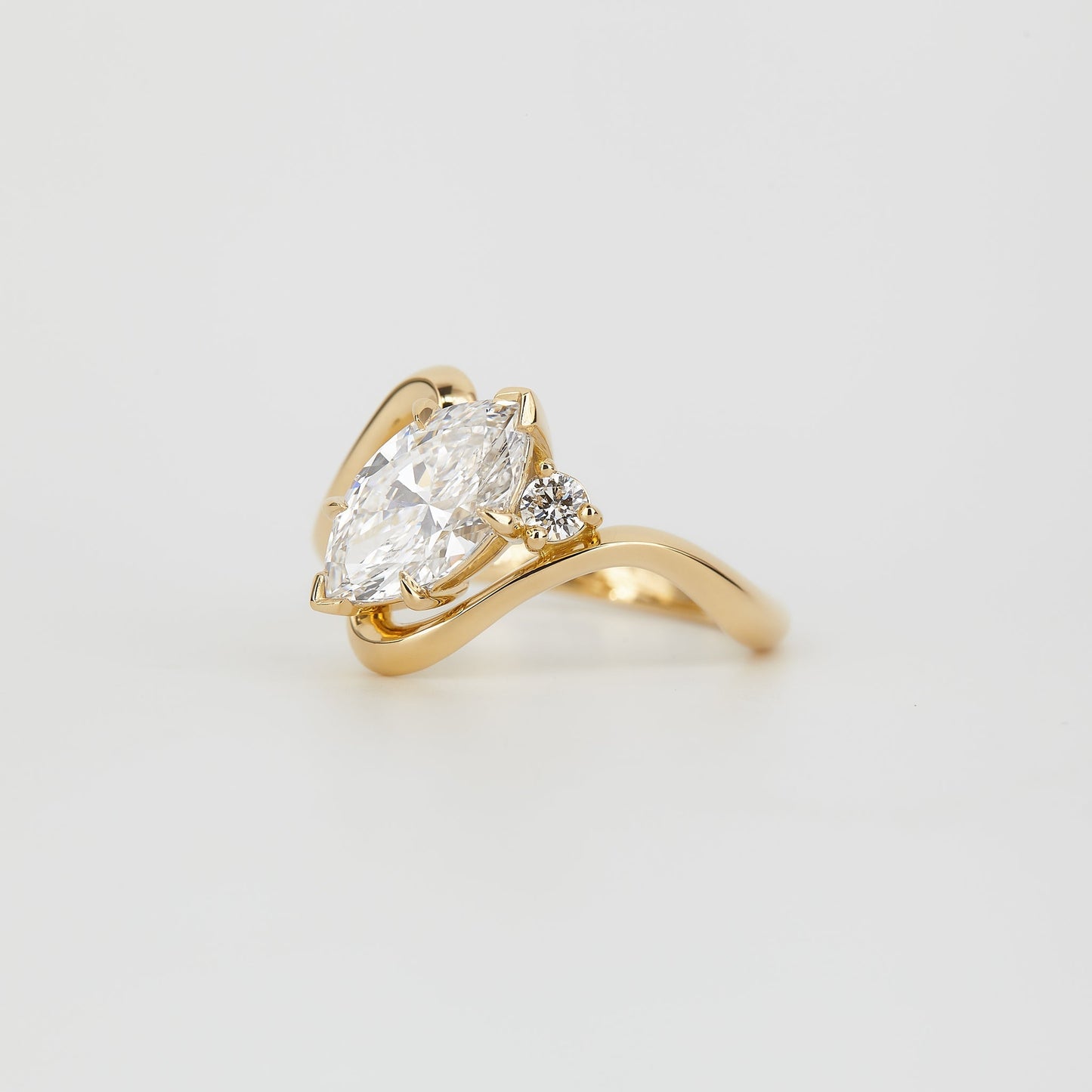 2 CT Emerald Pave Moissanite Engagement Ring