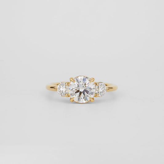 2 CT Emerald Pave Moissanite Engagement Ring
