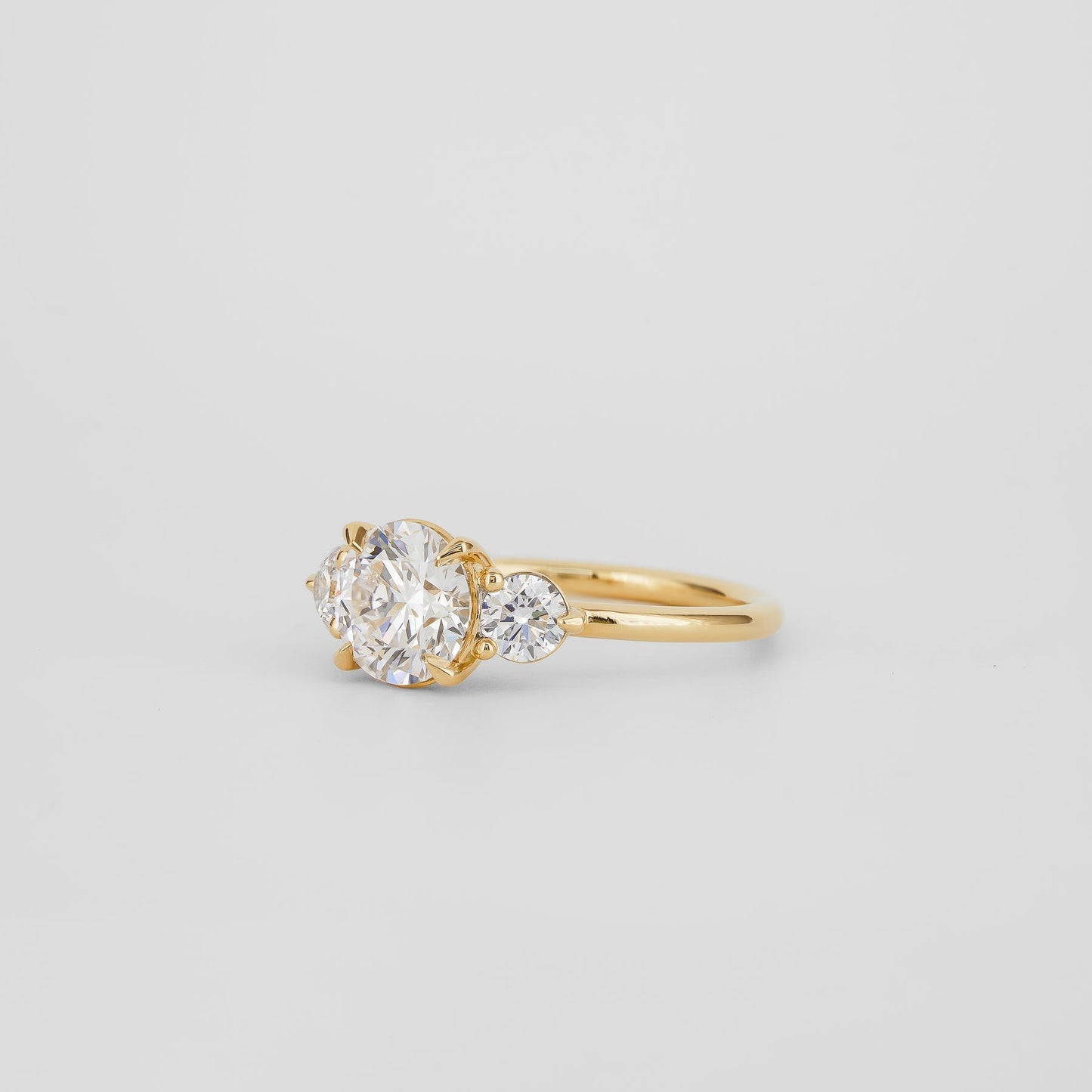 2 CT Emerald Pave Moissanite Engagement Ring