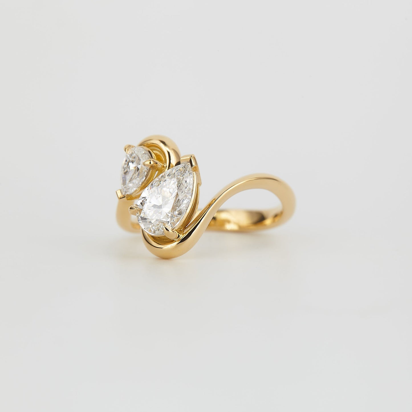 2 CT Emerald Pave Moissanite Engagement Ring