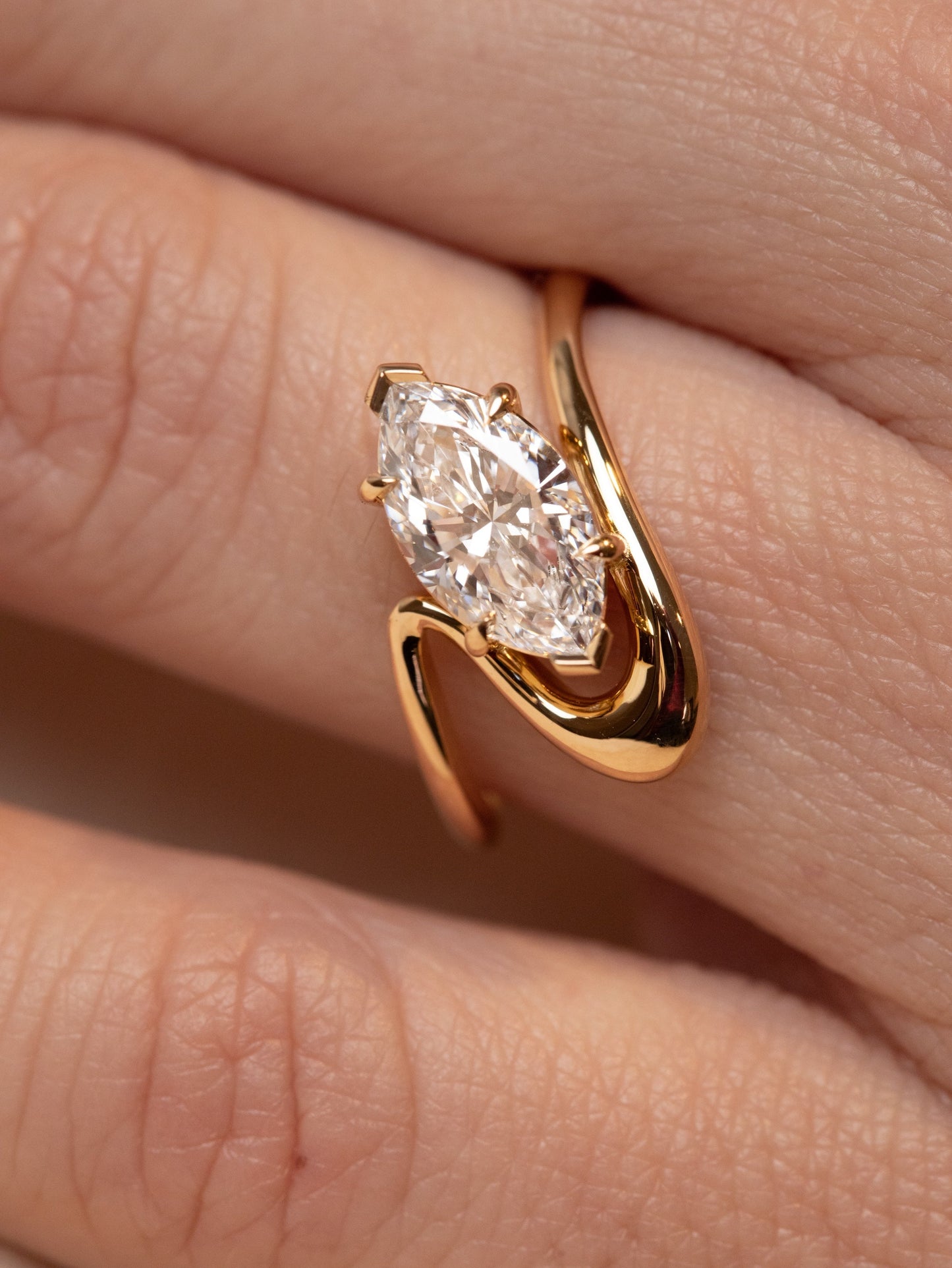 2 CT Emerald Pave Moissanite Engagement Ring