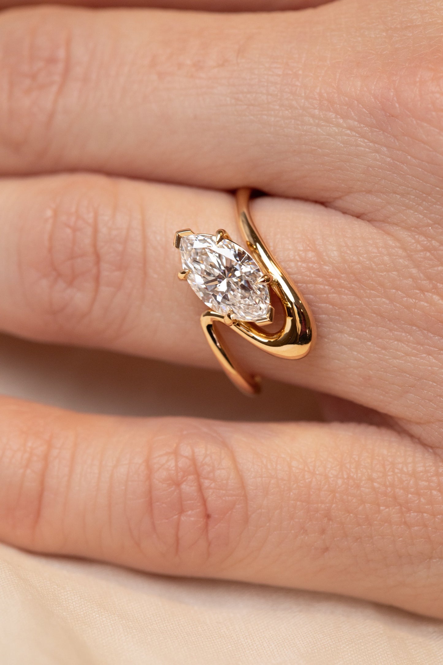 2 CT Emerald Pave Moissanite Engagement Ring
