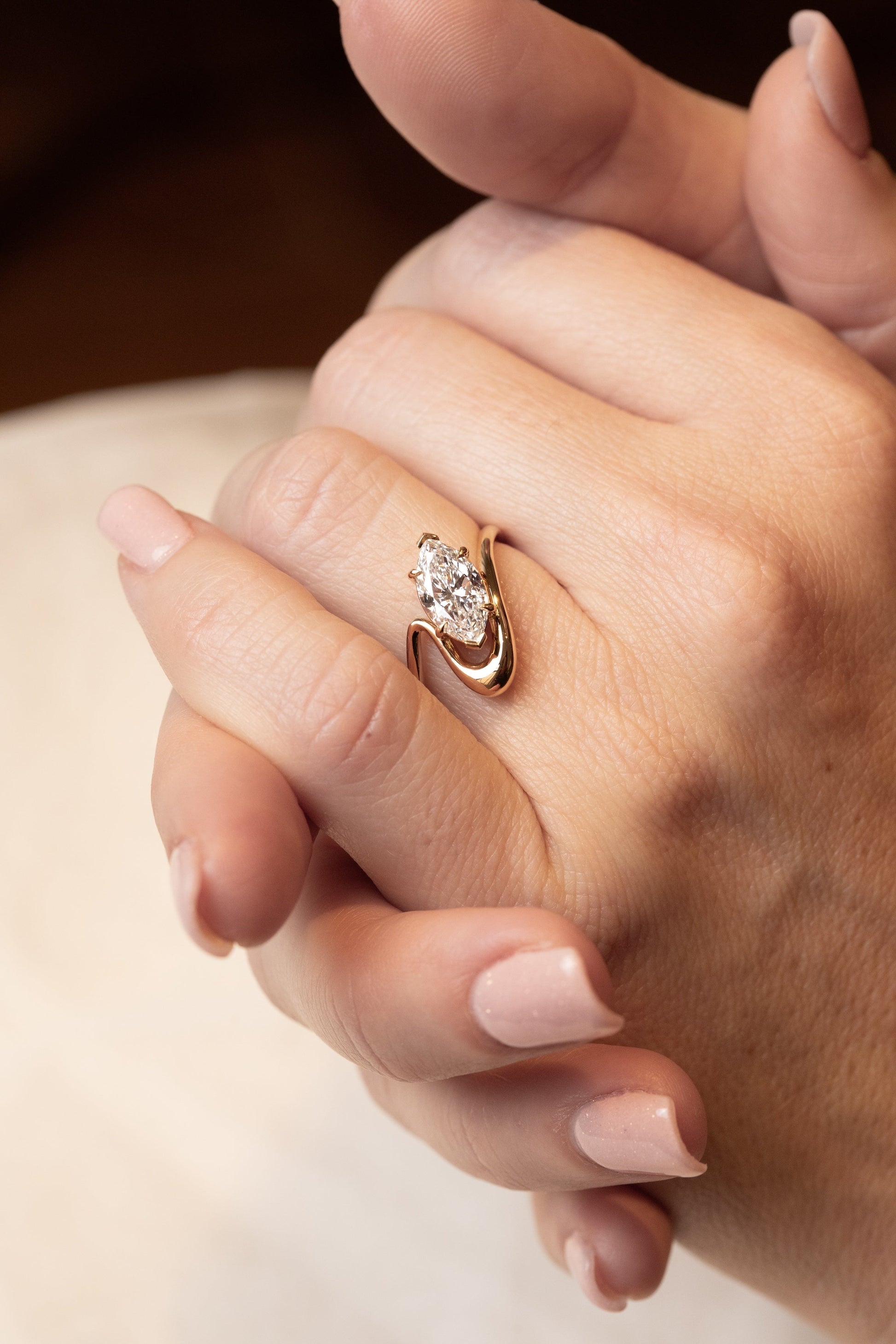 2 CT Emerald Pave Moissanite Engagement Ring