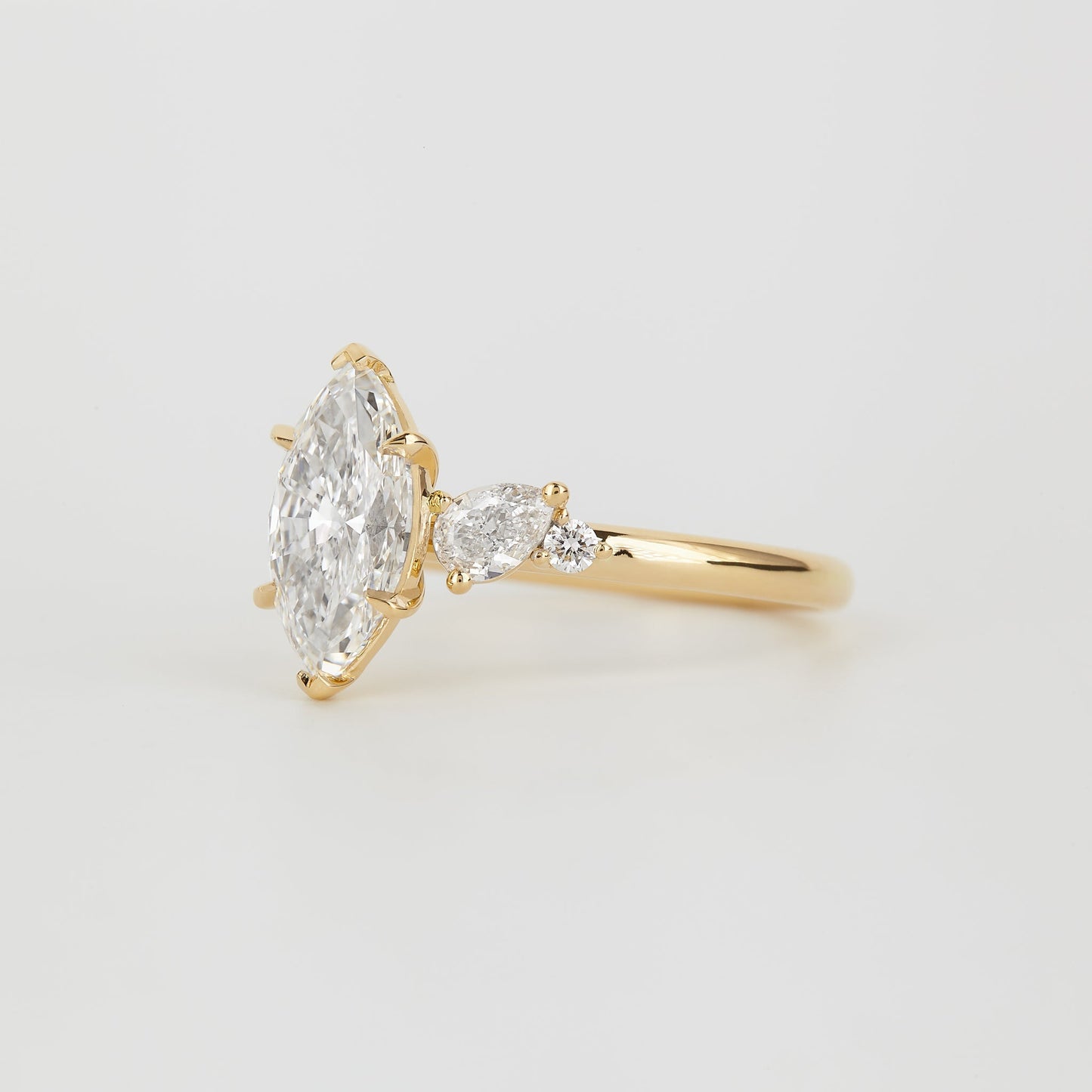 2 CT Emerald Pave Moissanite Engagement Ring