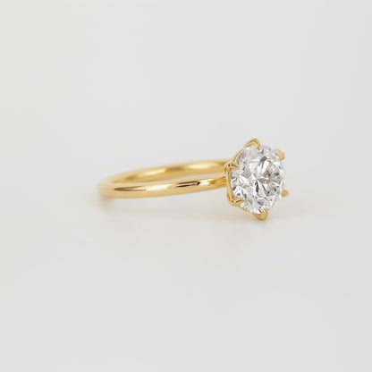 2 CT Emerald Pave Moissanite Engagement Ring
