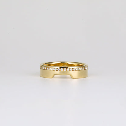 0.35 TCW Round Diamond Curved Pave DEF/VVS Lab Grown Wedding Band