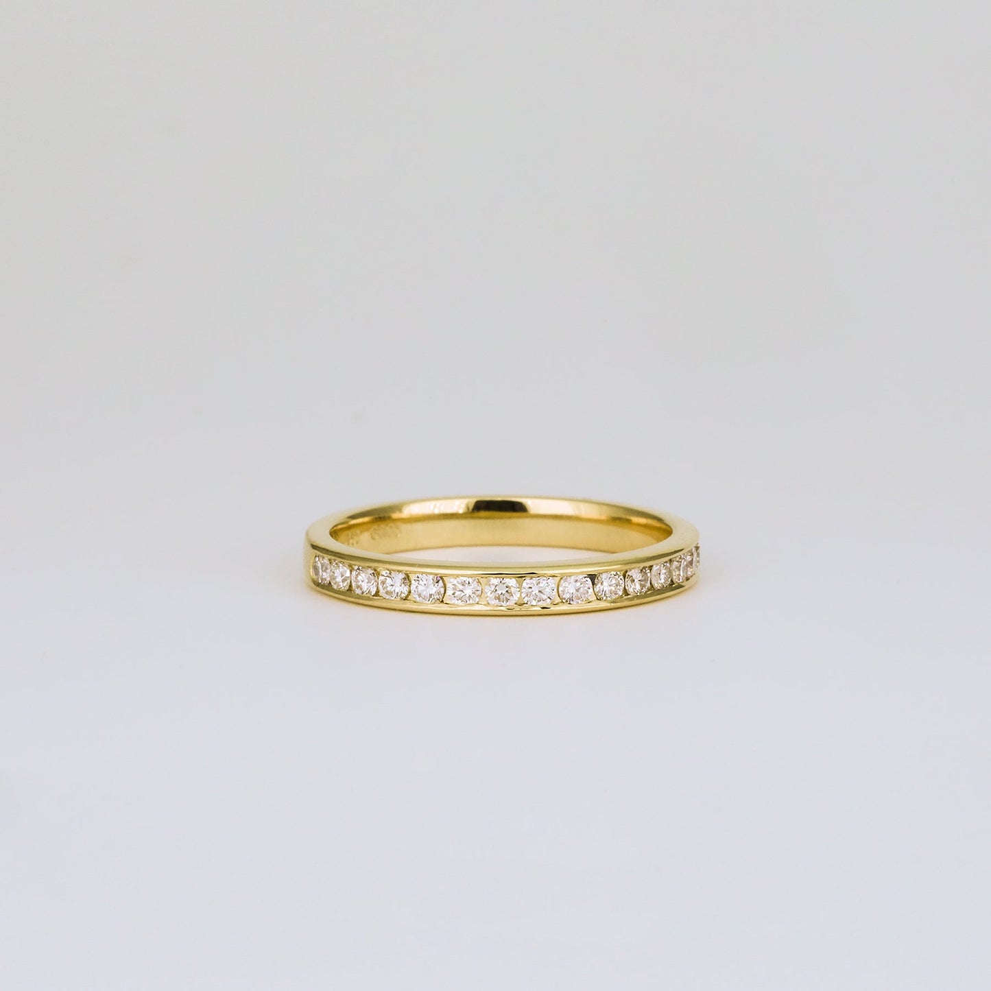 0.35 TCW Round Diamond Curved Pave DEF/VVS Lab Grown Wedding Band