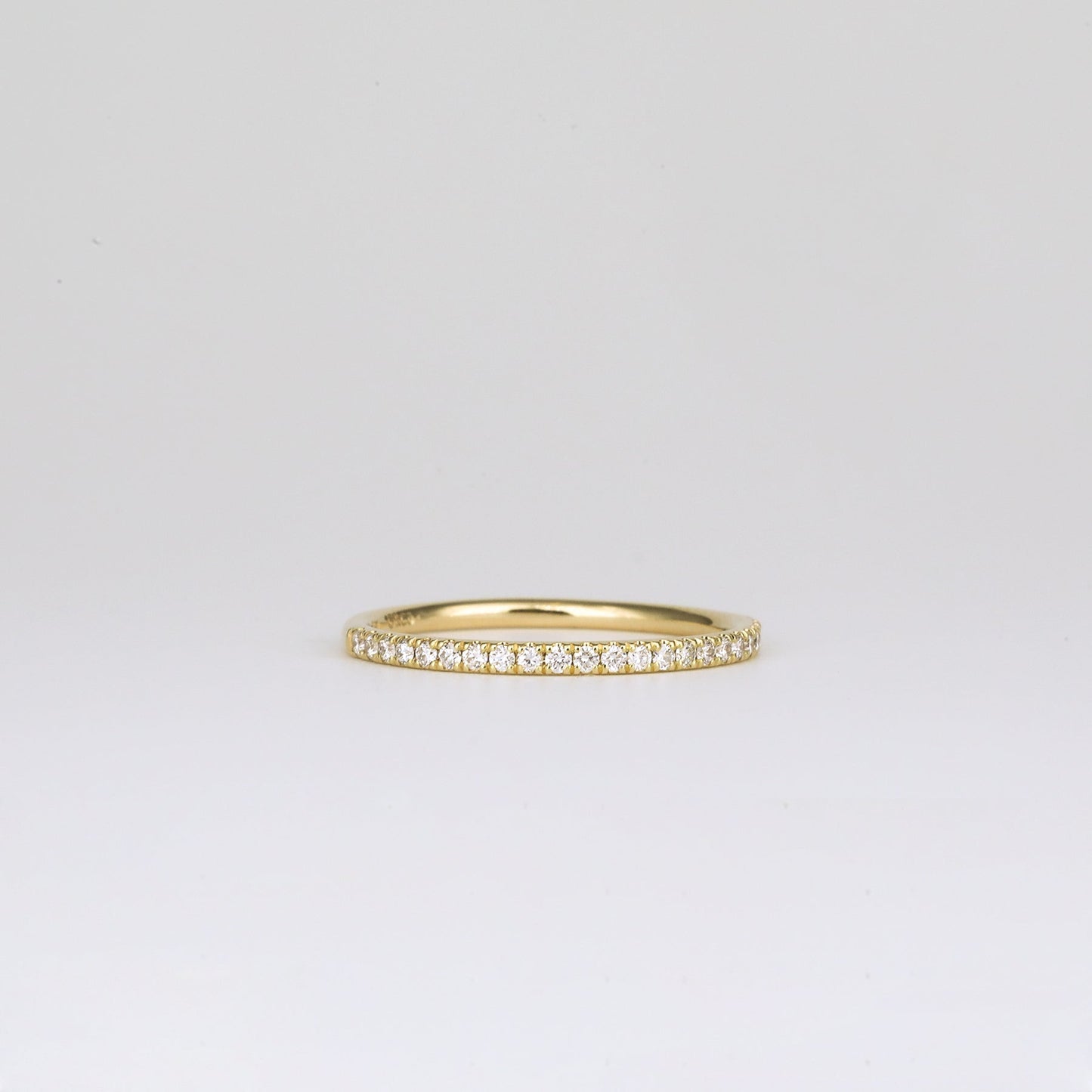 0.35 TCW Round Diamond Curved Pave DEF/VVS Lab Grown Wedding Band