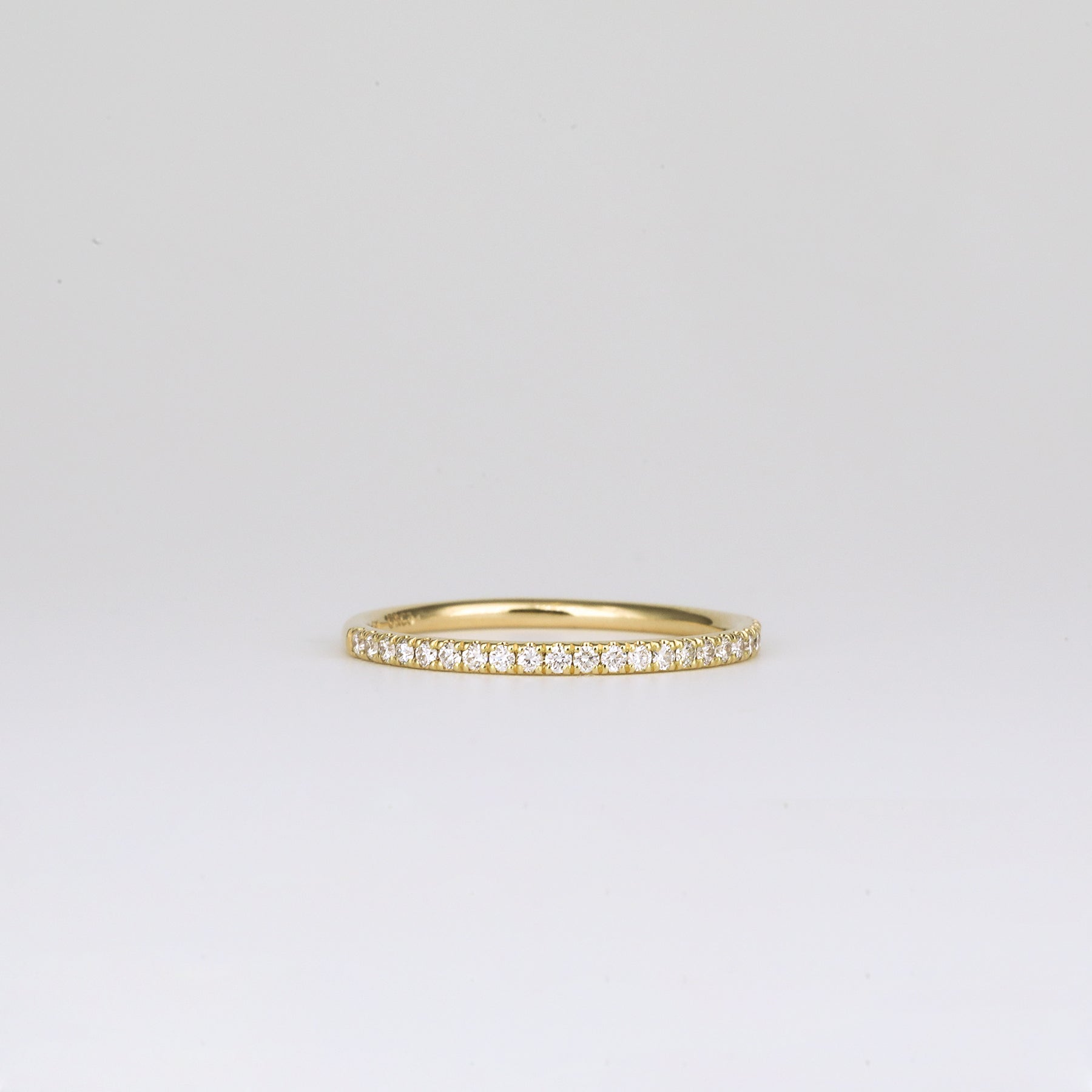 0.35 TCW Round Diamond Curved Pave DEF/VVS Lab Grown Wedding Band