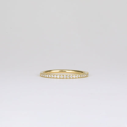 0.35 TCW Round Diamond Curved Pave DEF/VVS Lab Grown Wedding Band