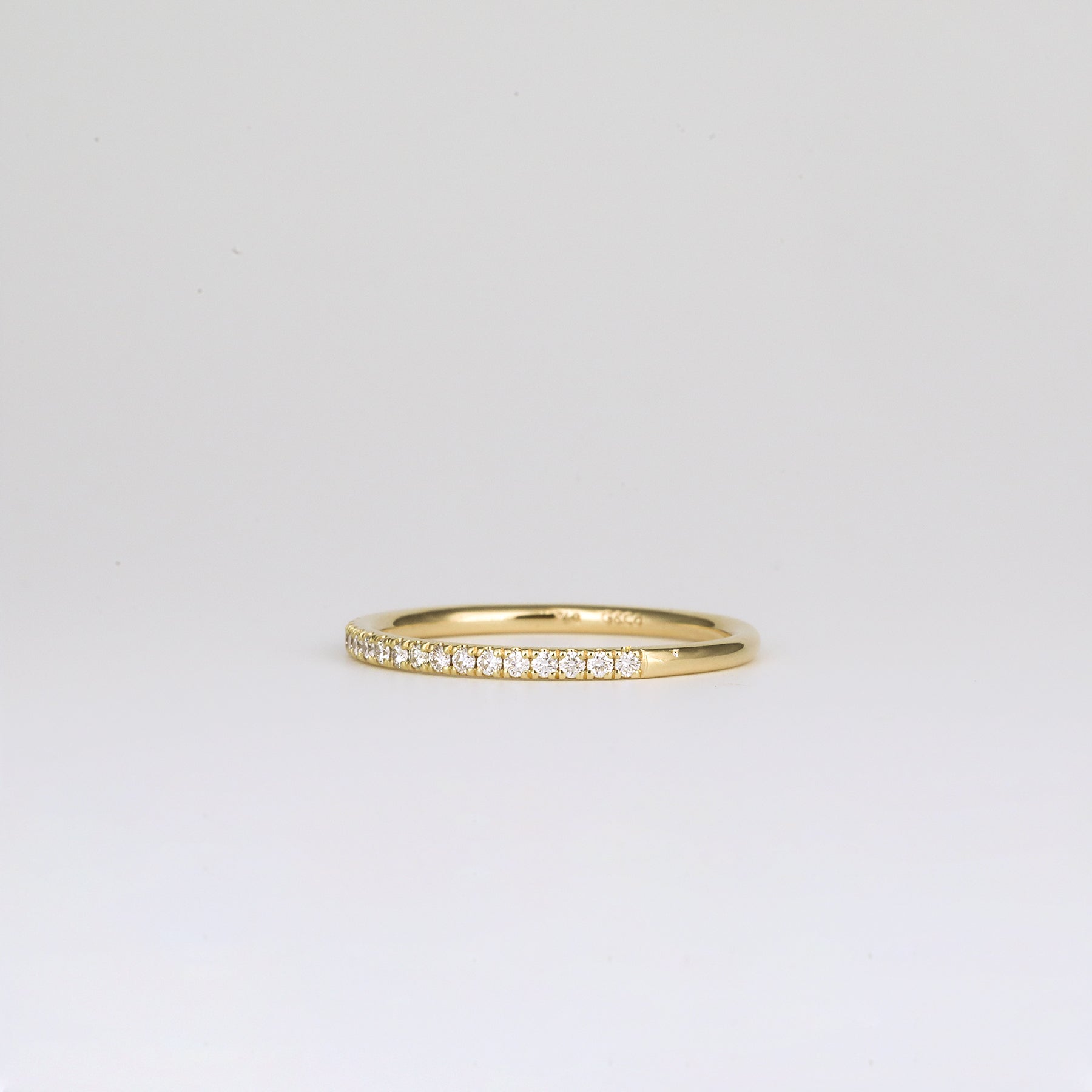 0.35 TCW Round Diamond Curved Pave DEF/VVS Lab Grown Wedding Band