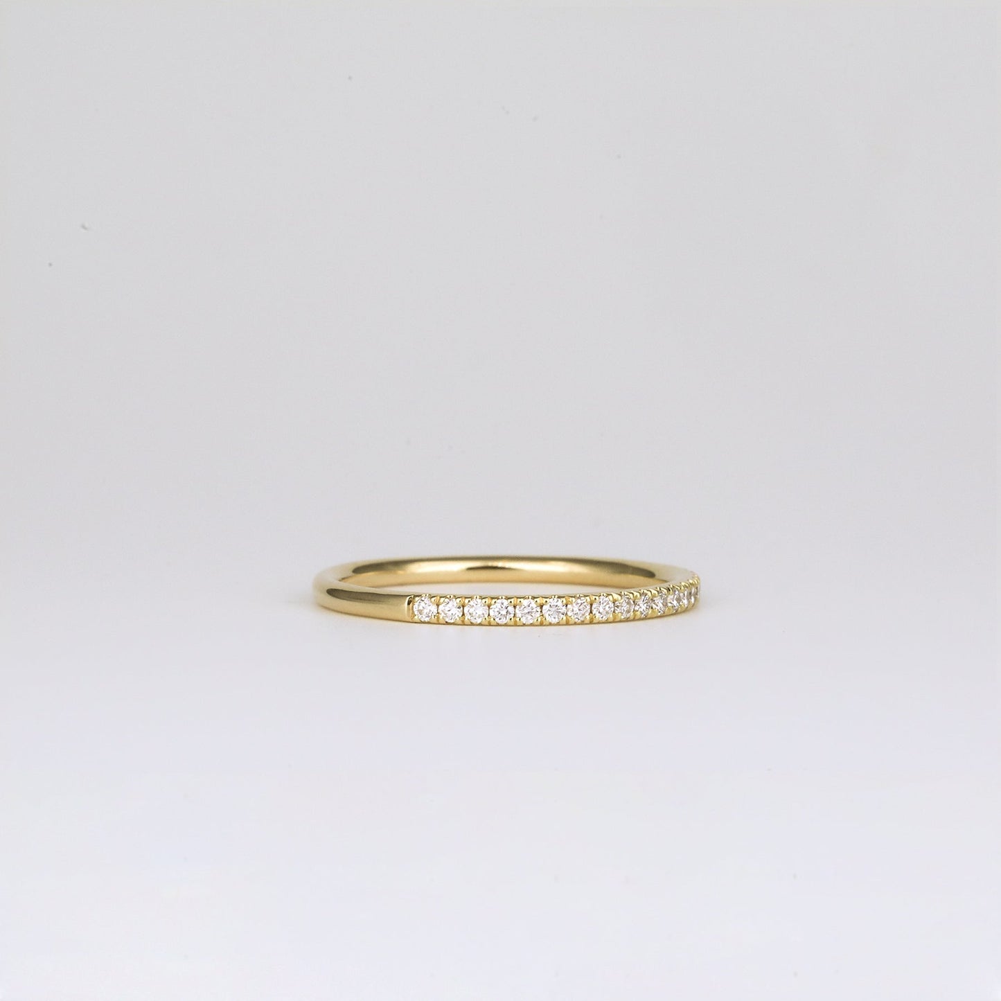 0.35 TCW Round Diamond Curved Pave DEF/VVS Lab Grown Wedding Band