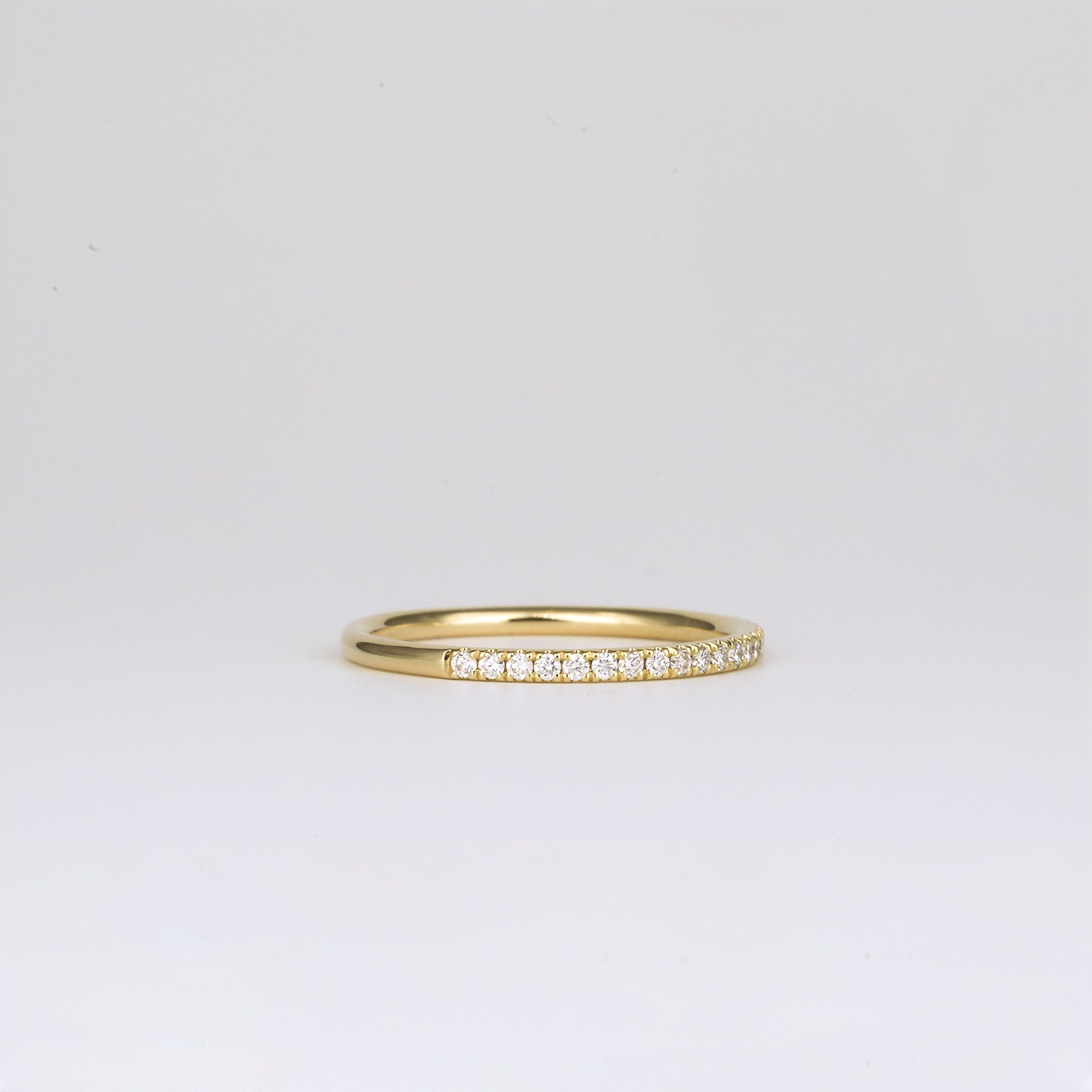 0.35 TCW Round Diamond Curved Pave DEF/VVS Lab Grown Wedding Band