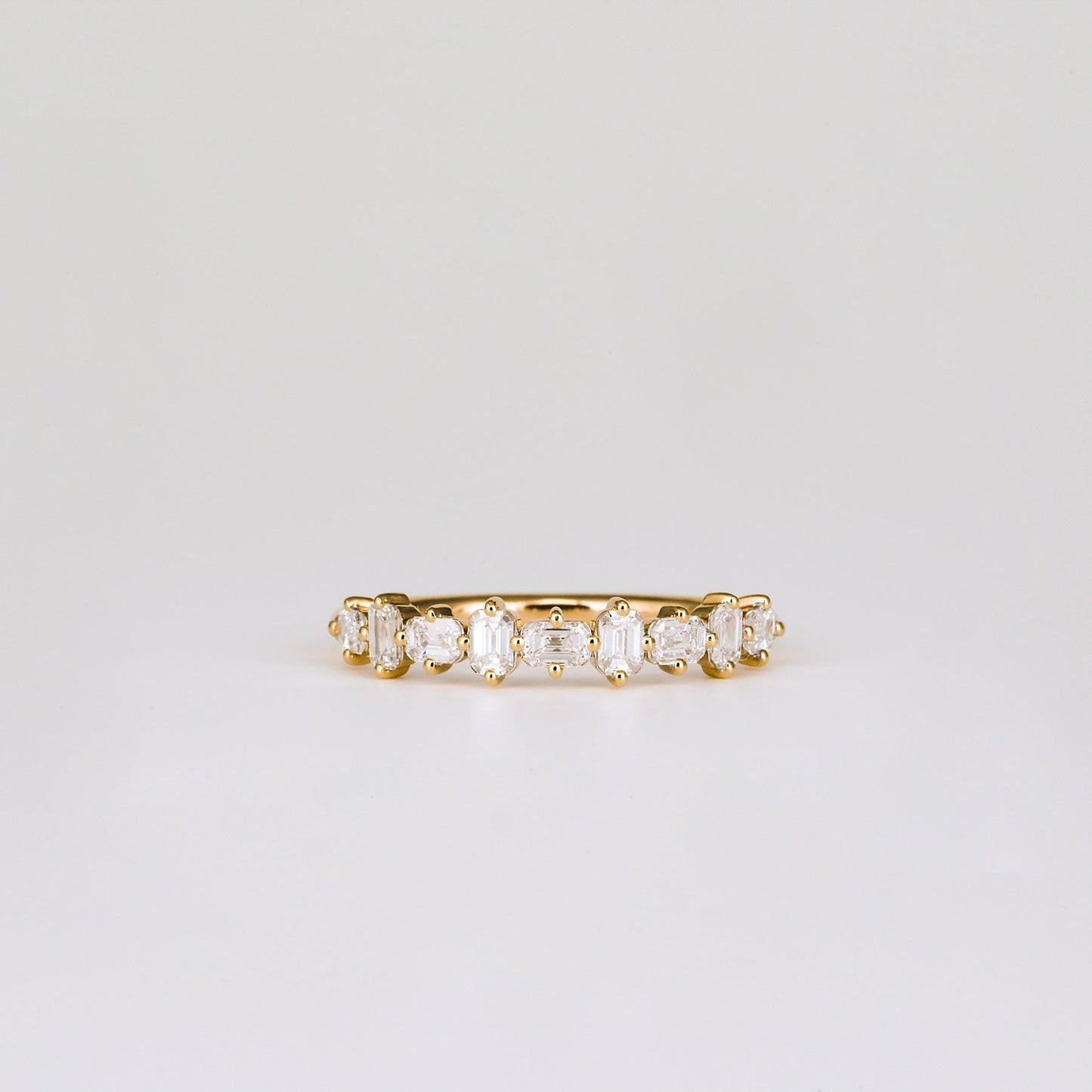 0.35 TCW Round Diamond Curved Pave DEF/VVS Lab Grown Wedding Band