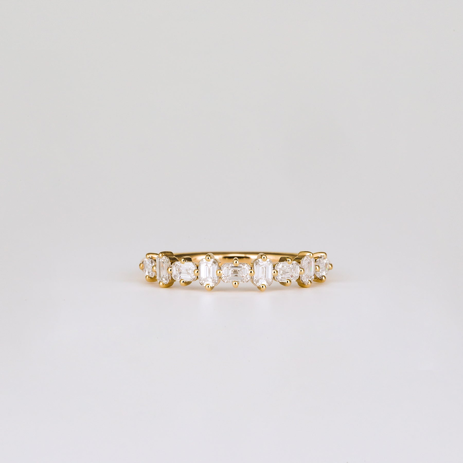 0.35 TCW Round Diamond Curved Pave DEF/VVS Lab Grown Wedding Band