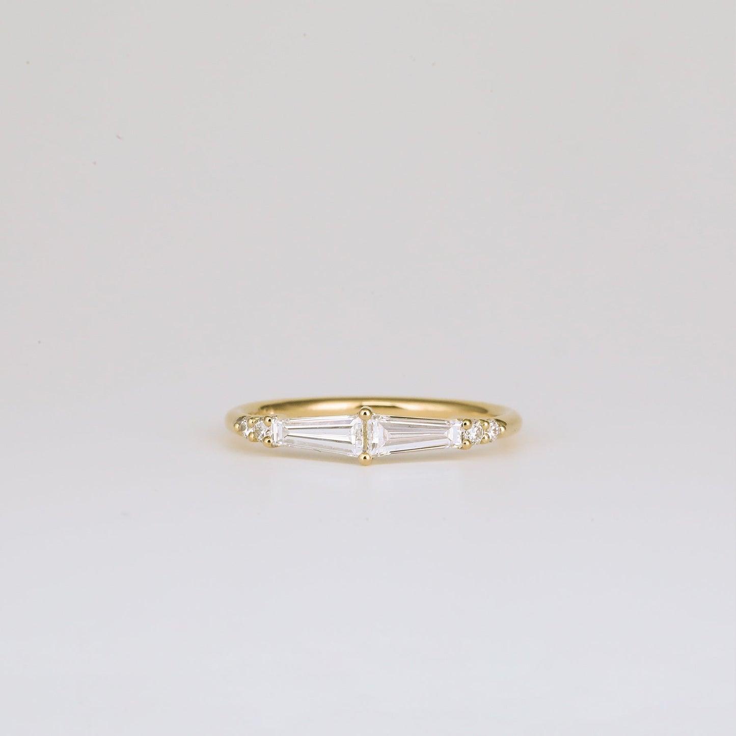 0.35 TCW Round Diamond Curved Pave DEF/VVS Lab Grown Wedding Band