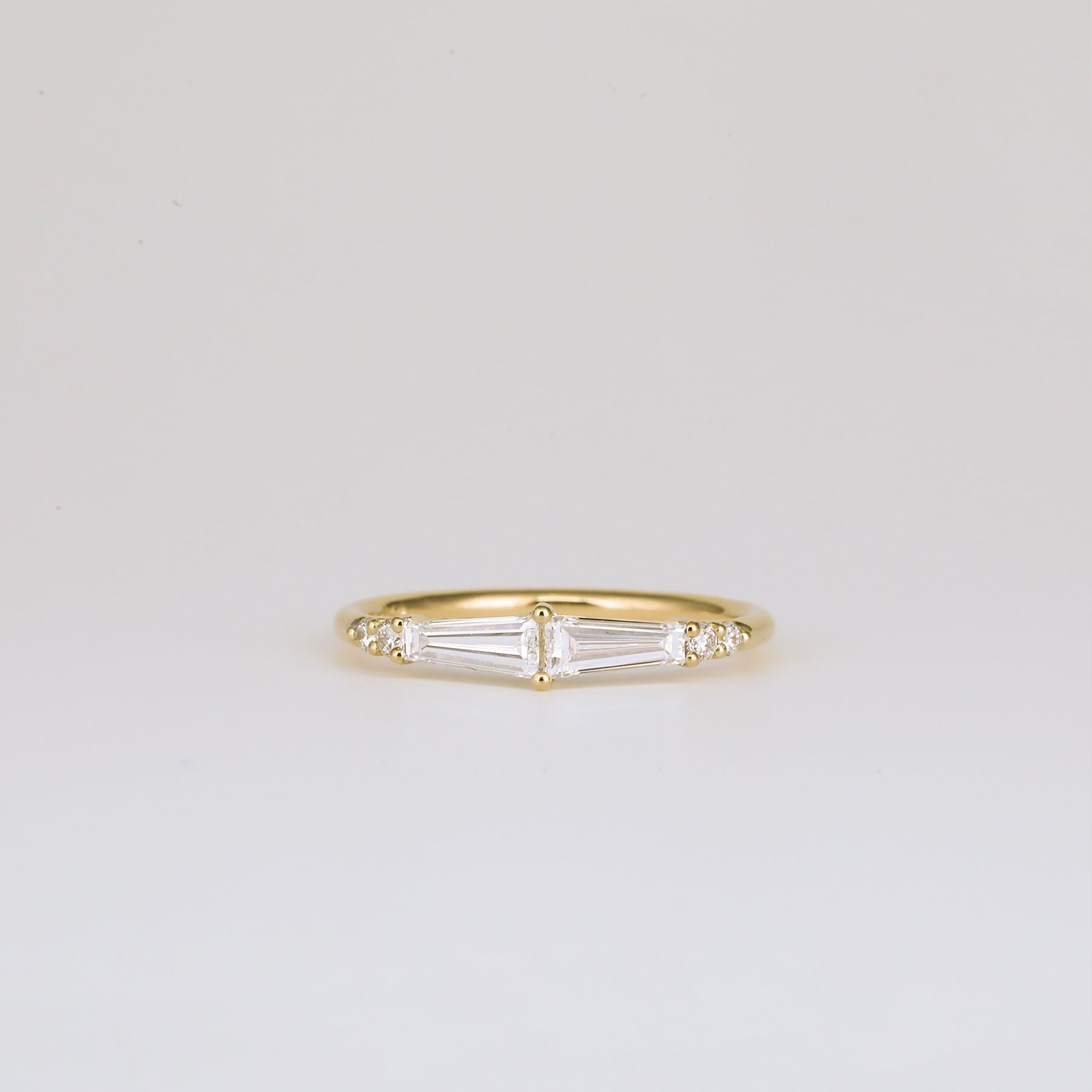 0.35 TCW Round Diamond Curved Pave DEF/VVS Lab Grown Wedding Band