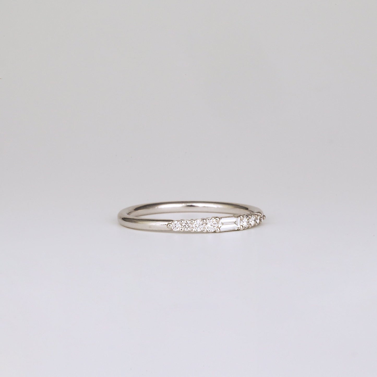 0.35 TCW Round Diamond Curved Pave DEF/VVS Lab Grown Wedding Band
