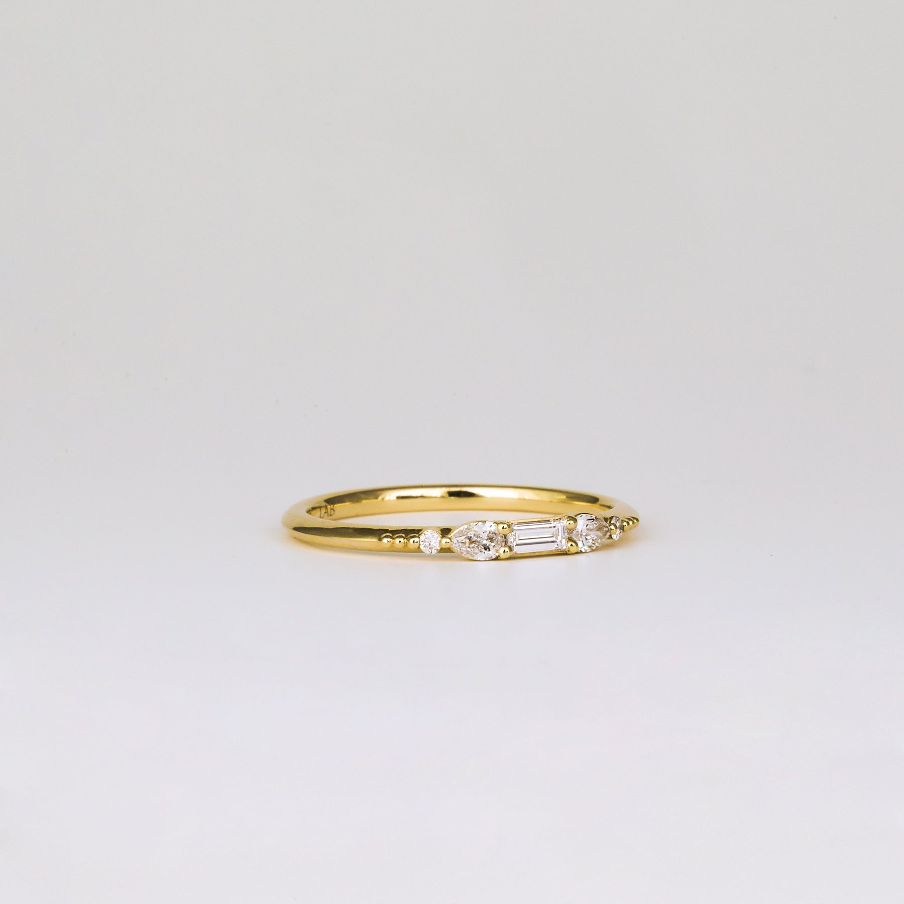0.35 TCW Round Diamond Curved Pave DEF/VVS Lab Grown Wedding Band