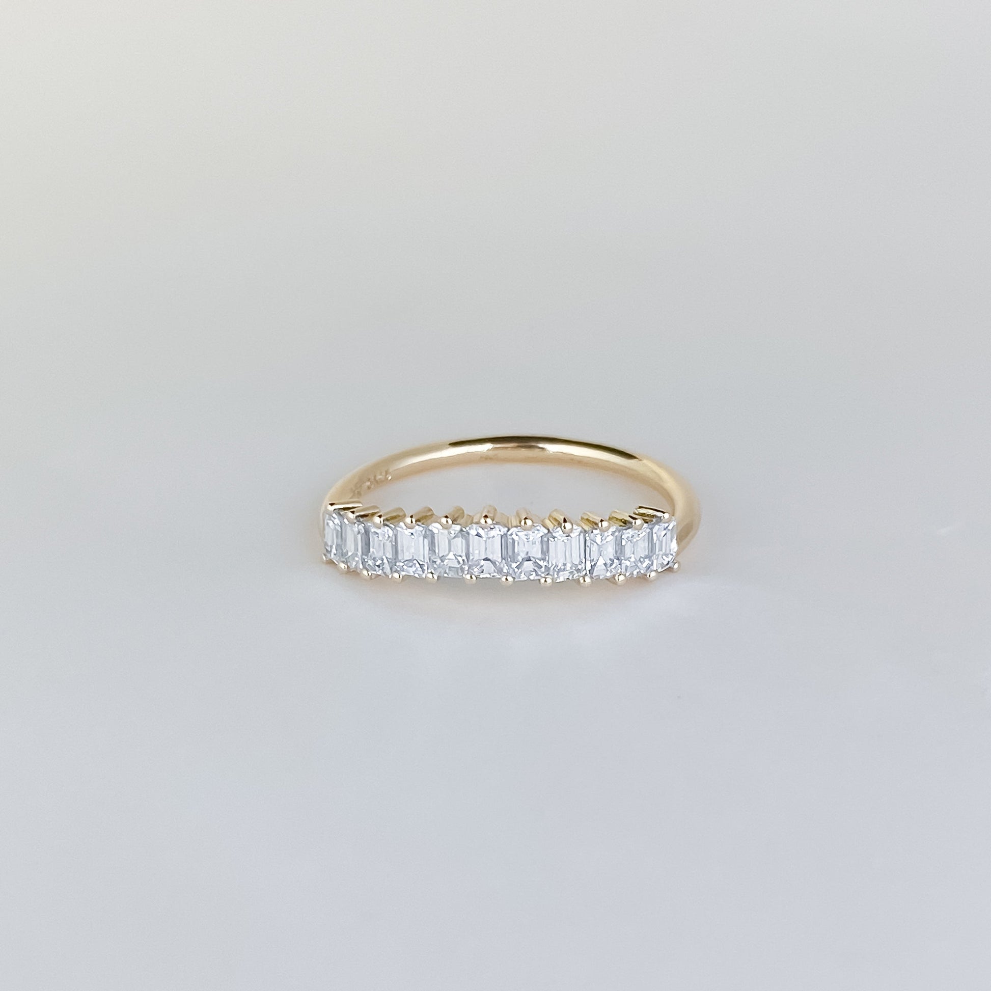 0.35 TCW Round Diamond Curved Pave DEF/VVS Lab Grown Wedding Band