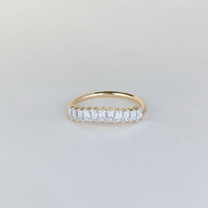 0.35 TCW Round Diamond Curved Pave DEF/VVS Lab Grown Wedding Band