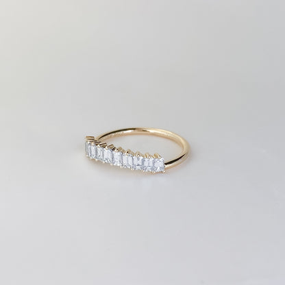 0.35 TCW Round Diamond Curved Pave DEF/VVS Lab Grown Wedding Band