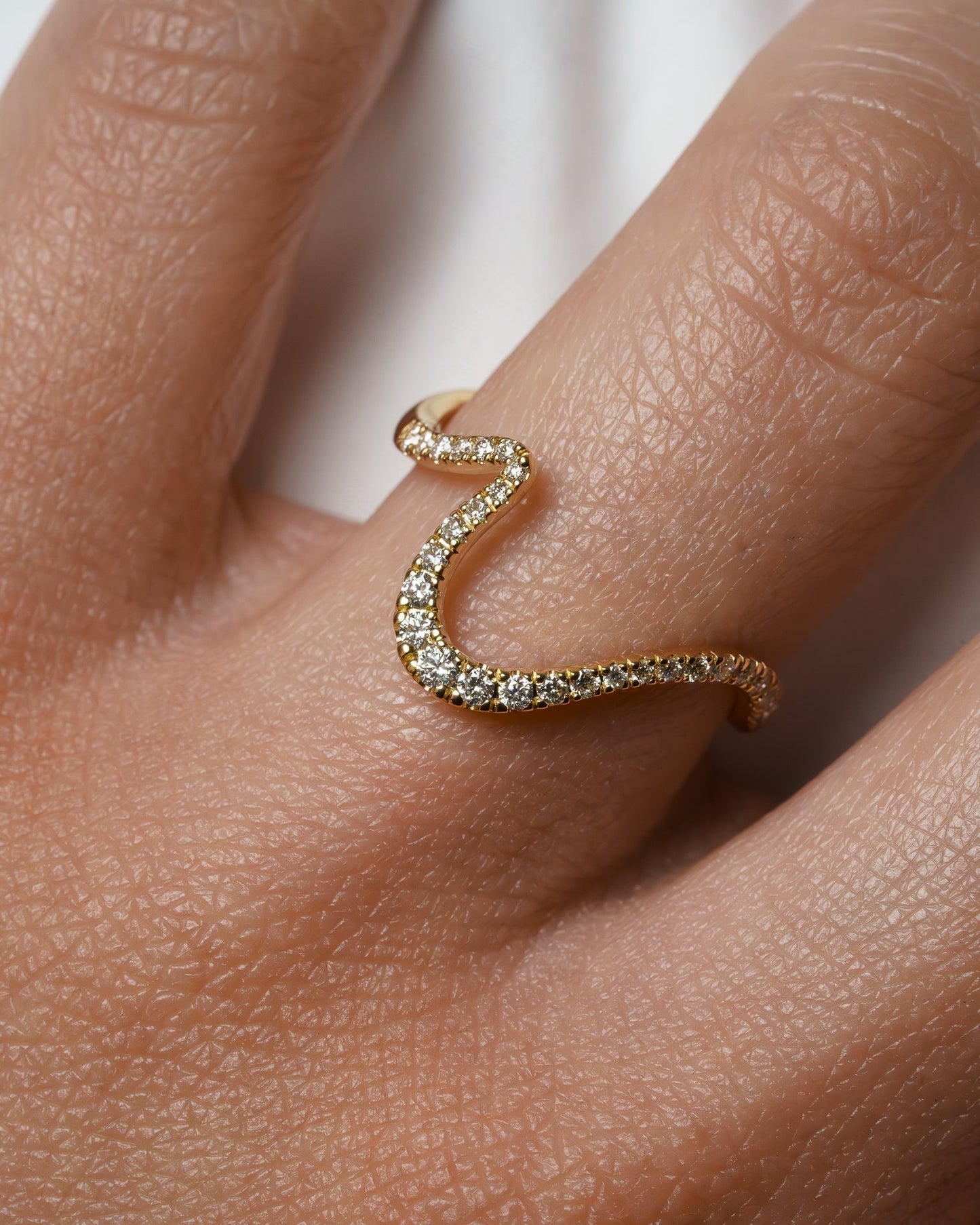 0.35 TCW Round Diamond Curved Pave DEF/VVS Lab Grown Wedding Band